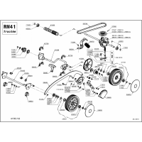 Pièces détachées ROUES-HAUTEUR DE COUPE RM41B OUTILS WOLF