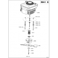 Pièces détachées MOTEUR RM41B OUTILS WOLF - MSSHOP