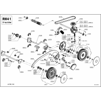 Pièces détachées ROUES-HAUTEUR DE COUPE RM41PE OUTILS WOLF