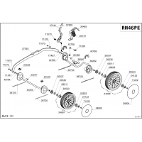 Pièces détachées ROUES-HAUTEUR DE COUPE RM46PE OUTILS WOLF