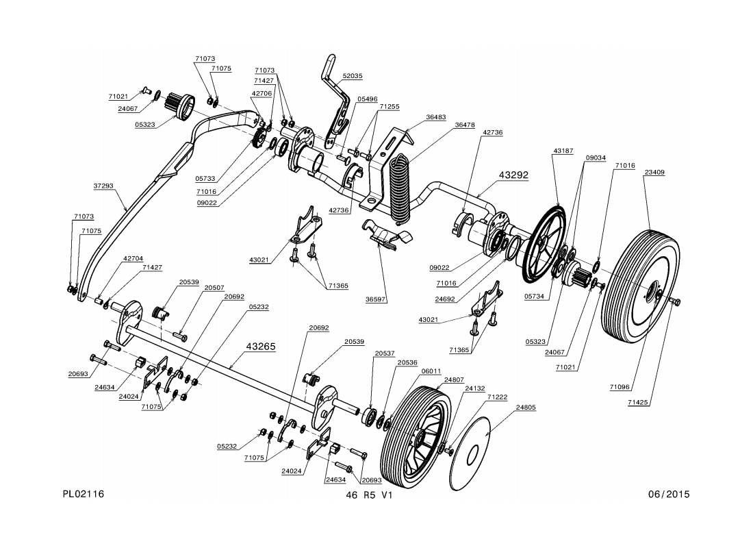 3 - ROUES-HAUTEUR DE COUPE | RT46K3