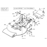 Pièces détachées CARCASSE M53B OUTILS WOLF - MSSHOP