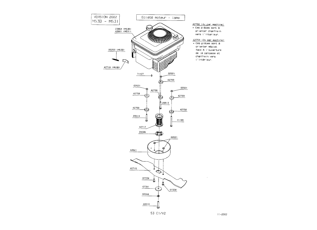 4 - MOTEUR LAME | M53B